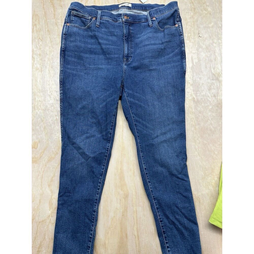 NWT Madewell 36 Jeans 10" High-Rise Skinny Tencel Denim Wendover Wash MA616